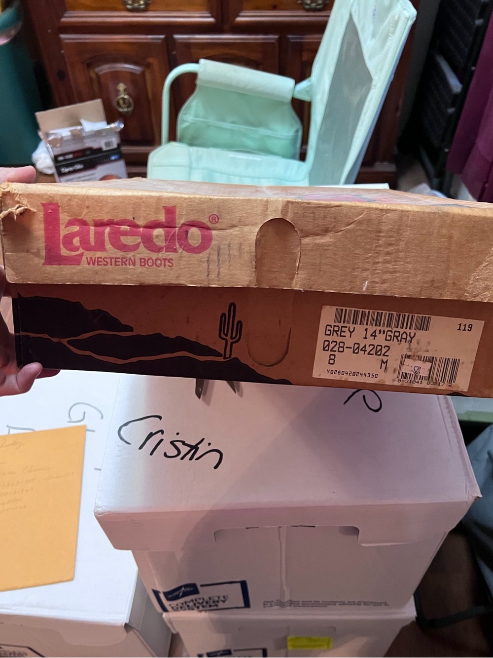 Shoe Box with Label - Picture 2 of 2